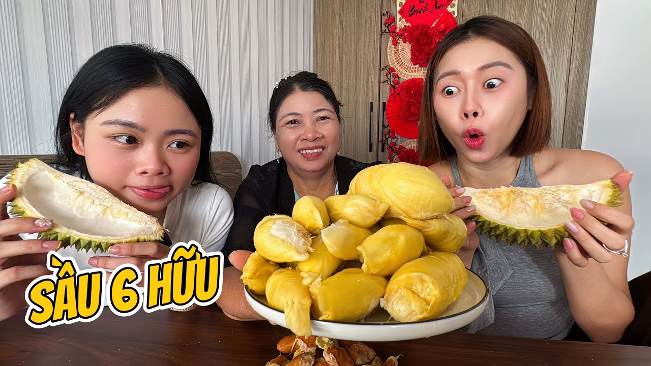Đãi Mẹ Và Em Gái Ăn Mâm Sầu Riêng NGON NHẤT VIỆT NAM !!!