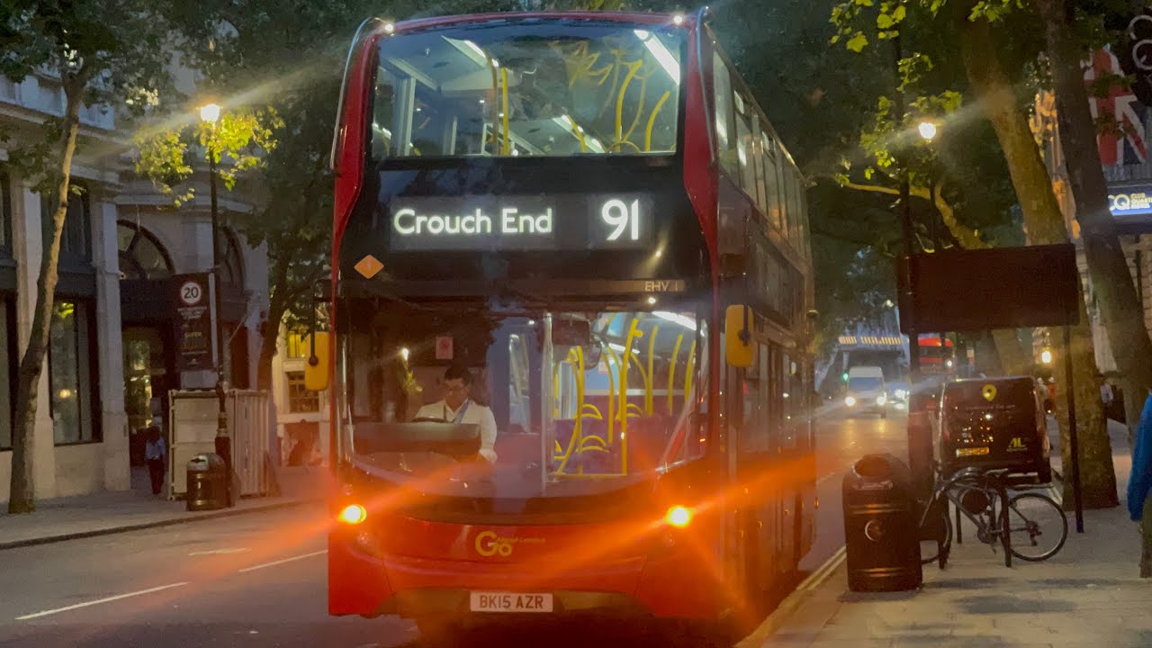 Shabby FRV - TFL Bus Route 91: Trafalgar Square - Crouch End | EHV1 - Go Ahead London Central!!