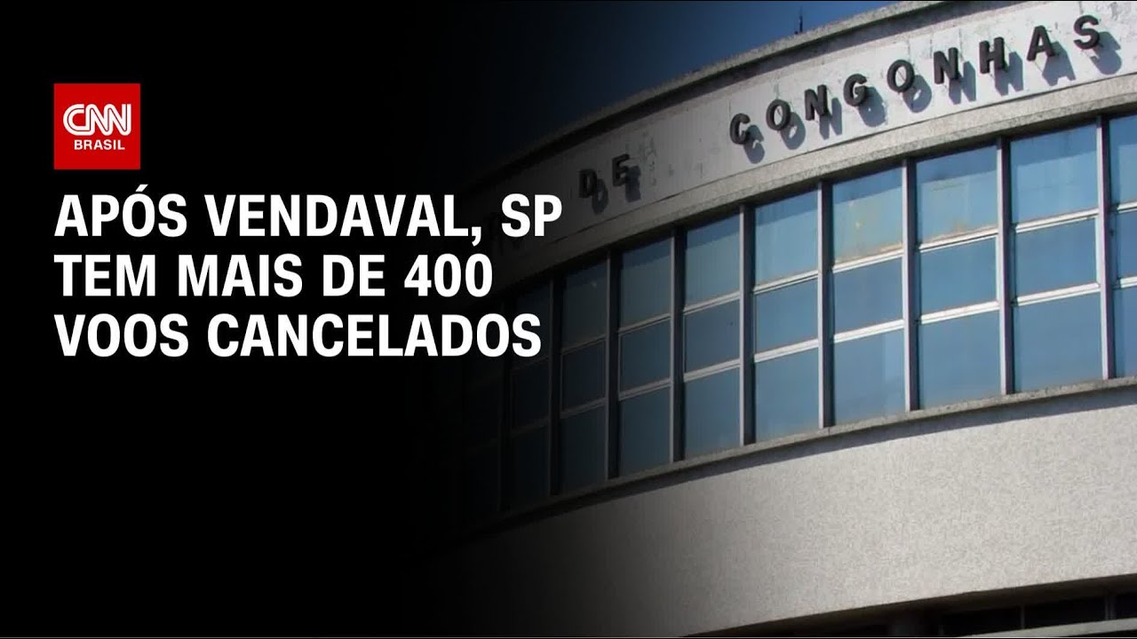 SP tem mais de 400 voos cancelados e 800 mil im&oacute;veis sem luz  | CNN NOVO DIA