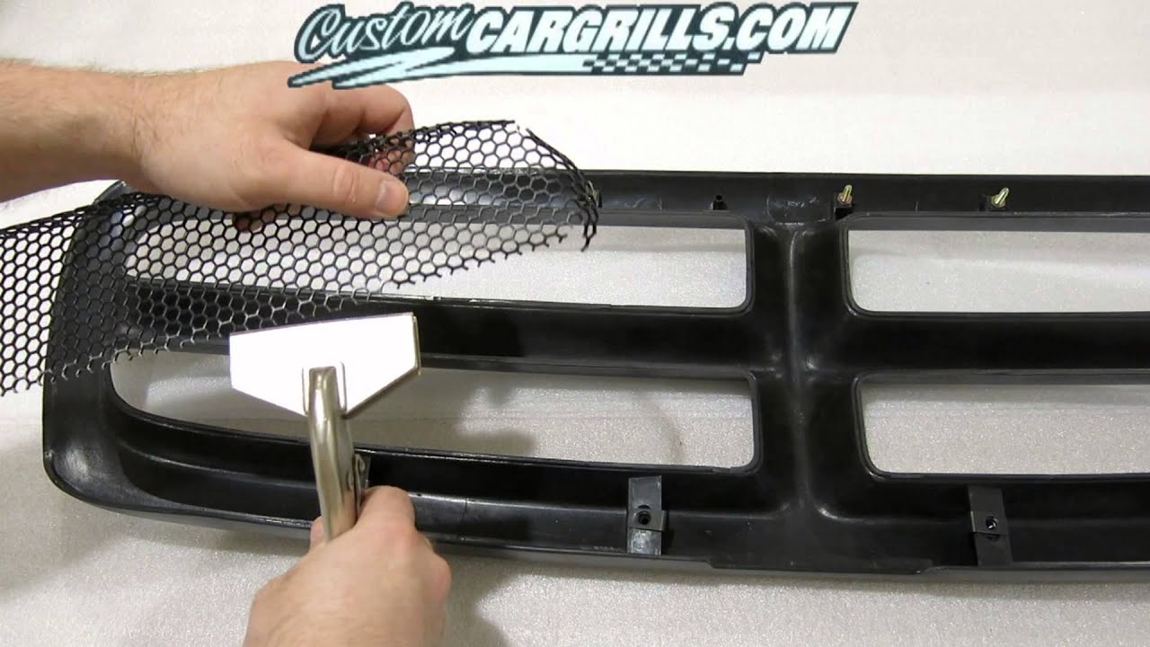 customcargrills.com Custom Dodge Dakota Grill Mesh Installation