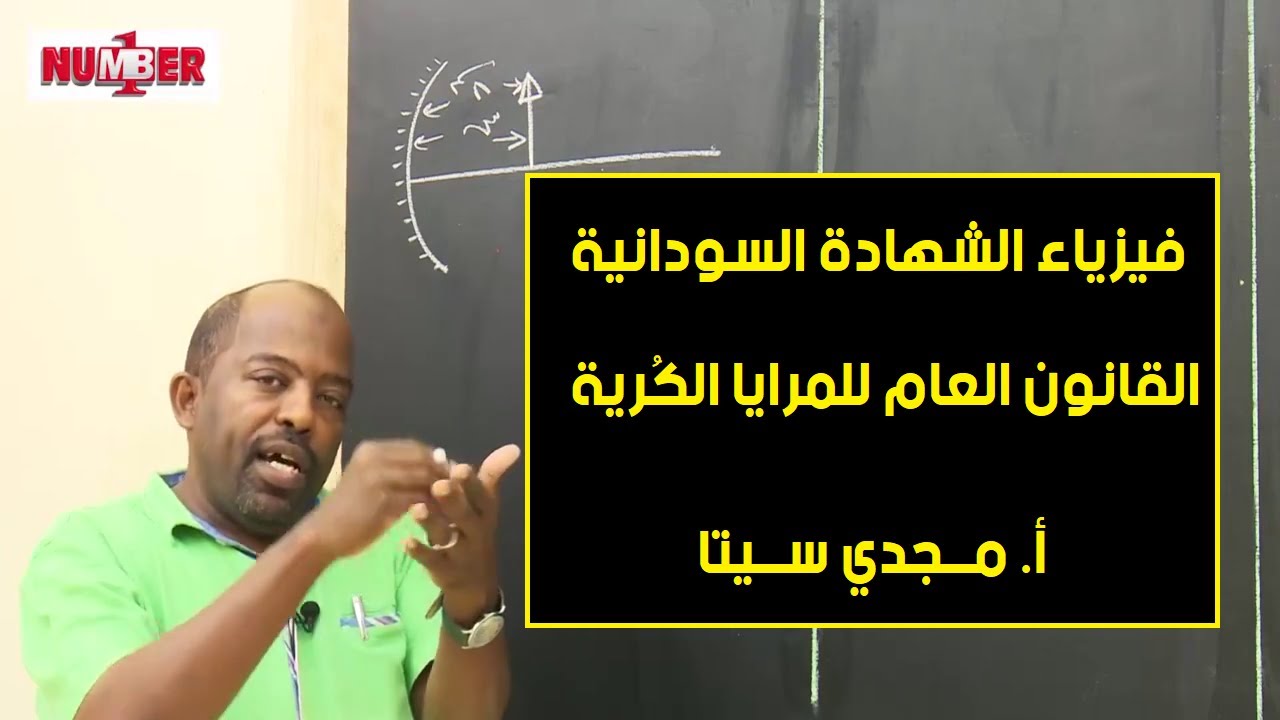 الفيزياء | القانون العام للمرايا الكُرية | أ. مجدي سيتا | حصص الشهادة السودانية