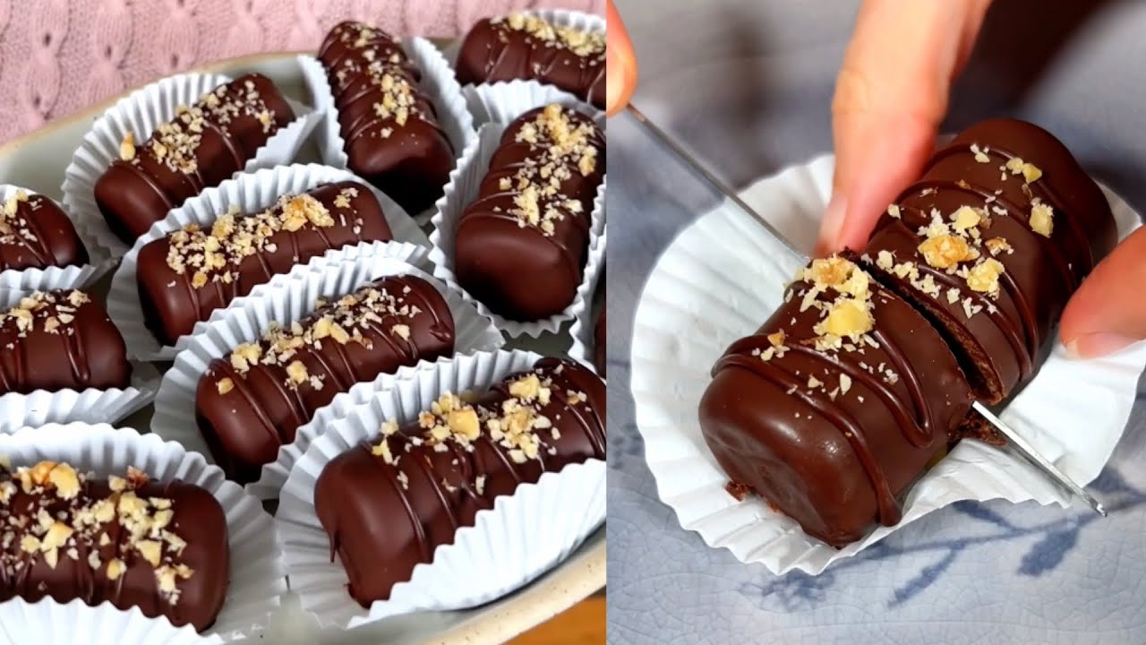 CIOCCOLATINI DI BISCOTTI - Ricetta facile SENZA BURRO