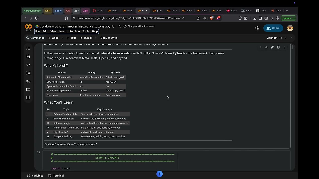 Pytorch Zero to NN