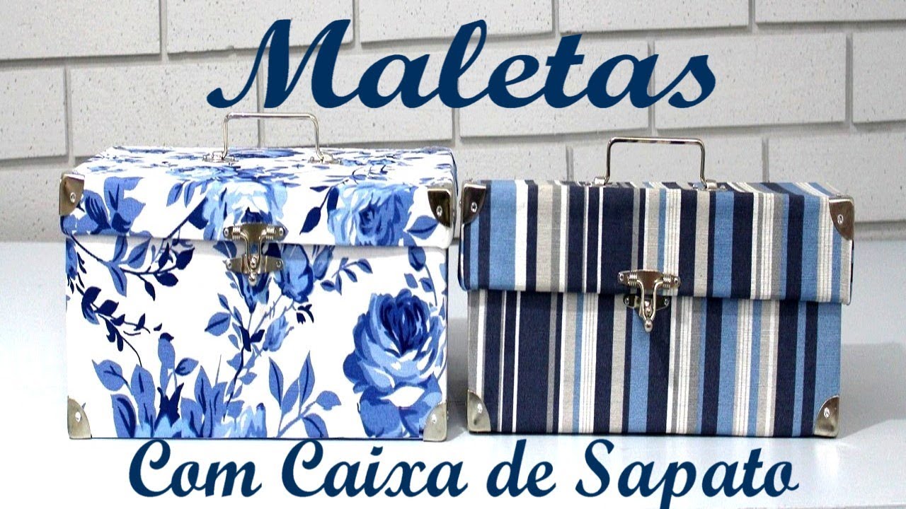 Faça Maletas De Papelão Com Caixa de Sapato