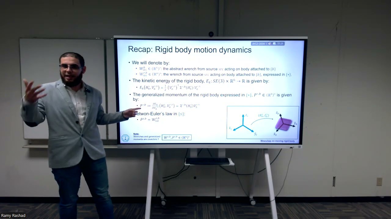 SCE 594 Lecture 10: Rigid body dynamics II & MAV dynamics