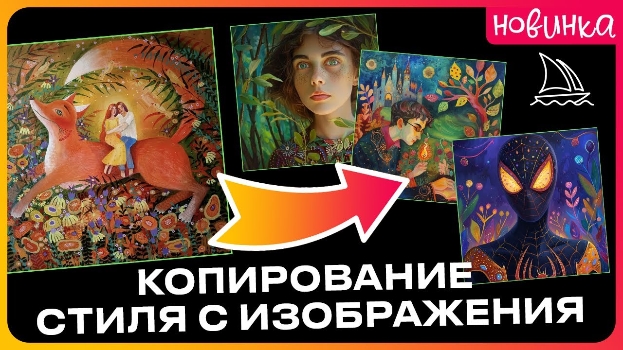 🔄 Наследуй стиль любого изображения в Midjourney v6. Полный Гайд