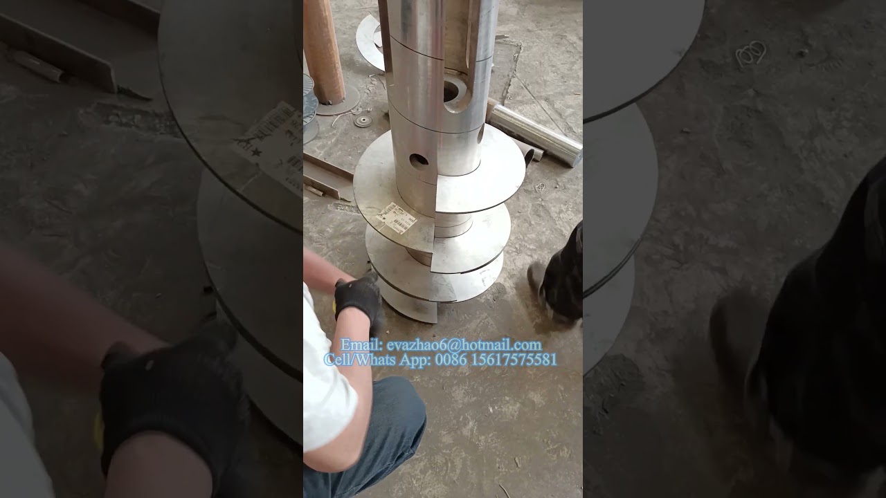 Sectional Auger Flights, Helicoid Spiral Blade #screw #auger #flight #screwconveyor