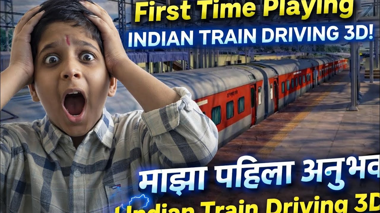 First Time Playing Indian Train Driving 3D! 🚆🎮 Crazy Experience