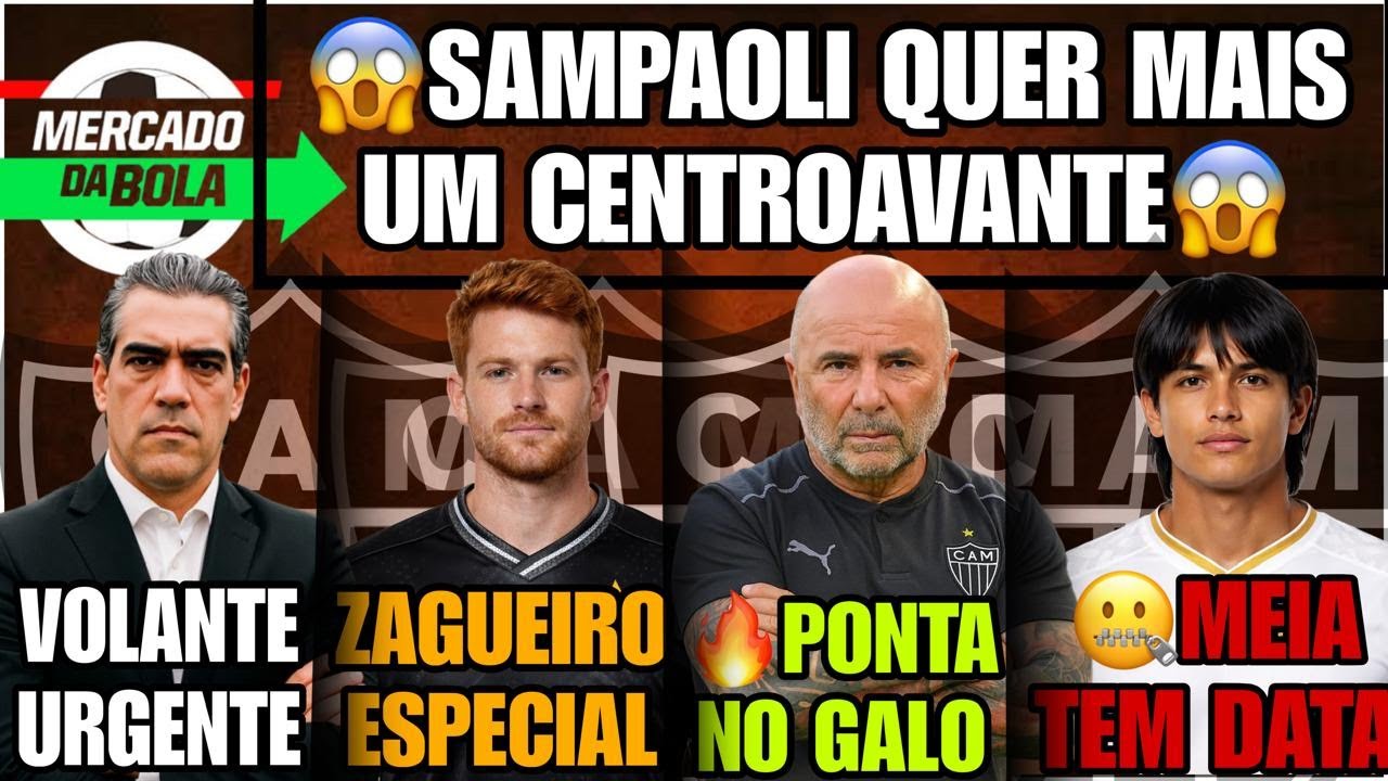 😱 SAMPAOLI QUER OUTRO CENTROVANTE👏🏻 ZAGUEIRO PEDIDO ESPECIAL🚨 VOLANTE URGENTE🔥 VEM PONTA PRO GALO