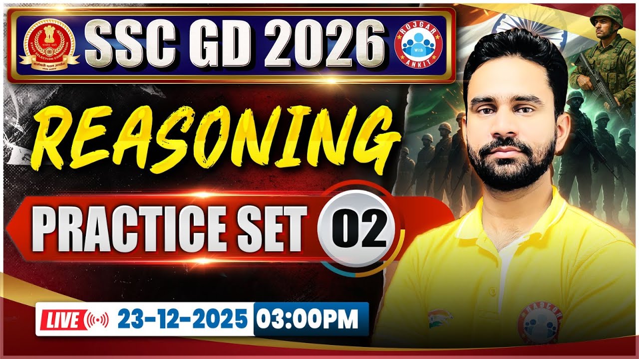SSC GD Reasoning Classes 2026 | SSC GD Reasoning Practice Set 02 | SSC GD Reasoning By Rahul Sir