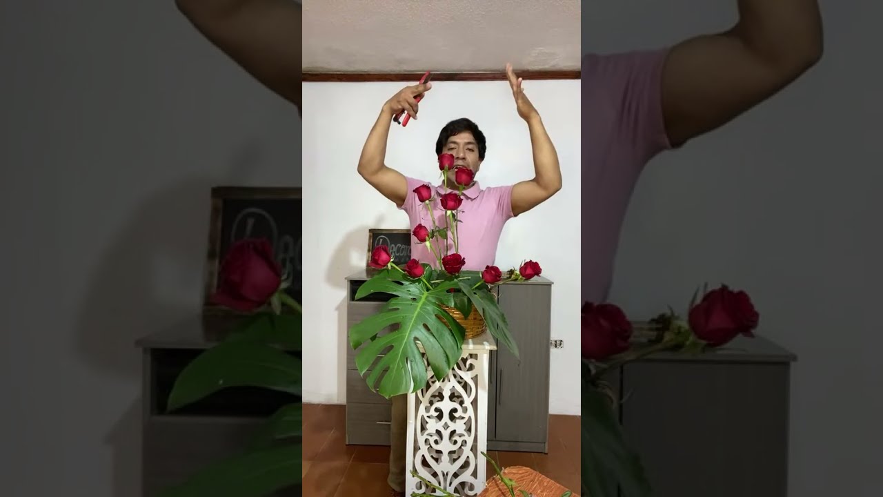 Canasta Rosas Chocolates #DECORALIA #tutoriales #tutorial #asmr #emprendimiento #rosas #bouquet