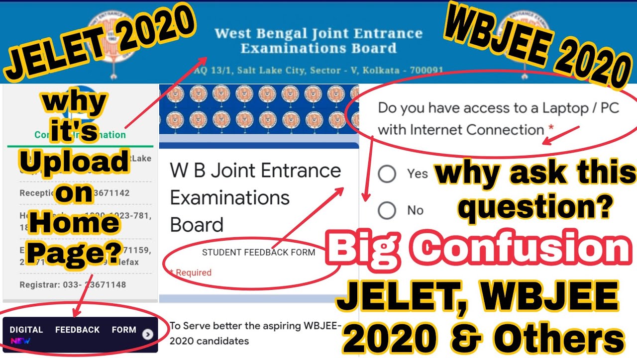 WBJEEB Board Big Update For All Joint Entrance Examination ( JELET, WBJEE ) Kay Online Exam Hoga?