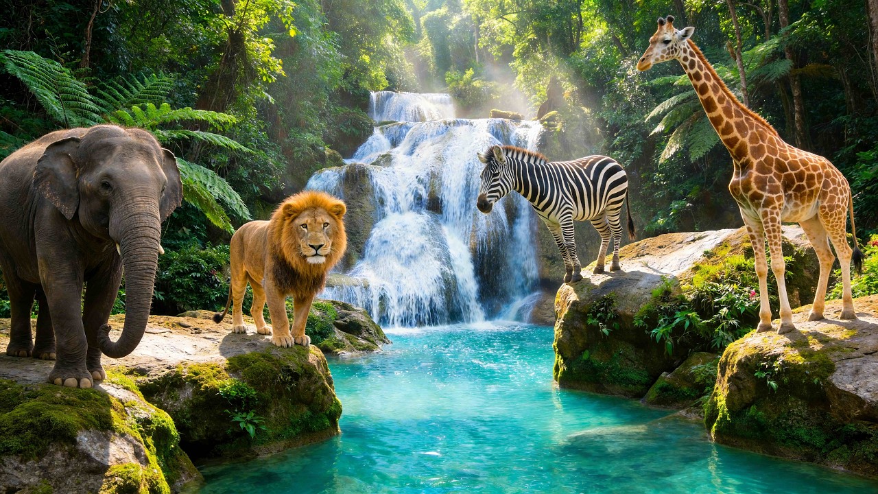 Safari Animal Sounds Song   Nursery Rhyme for Kids   Learn Animal Names and Sounds