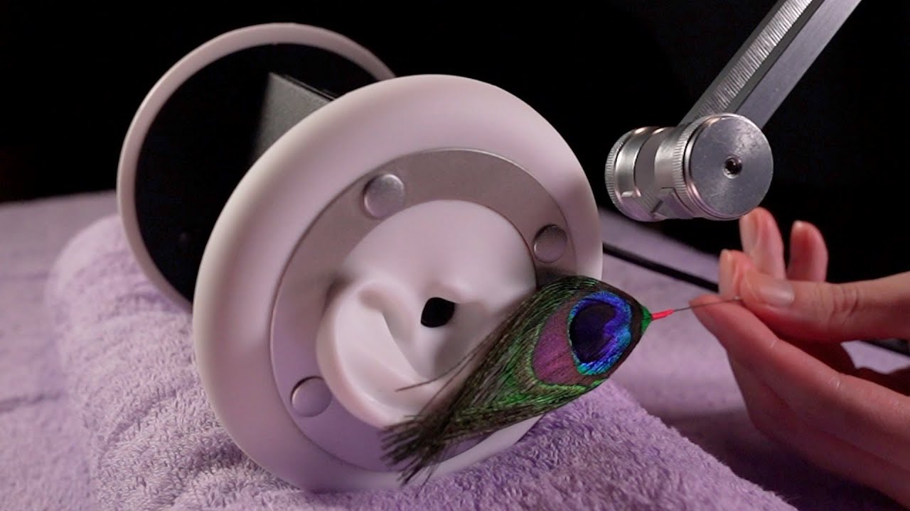 [ASMR] Китайская традиционная чистка ушей 1 час камертоном - China Traditional Ear cleaning 1 hour