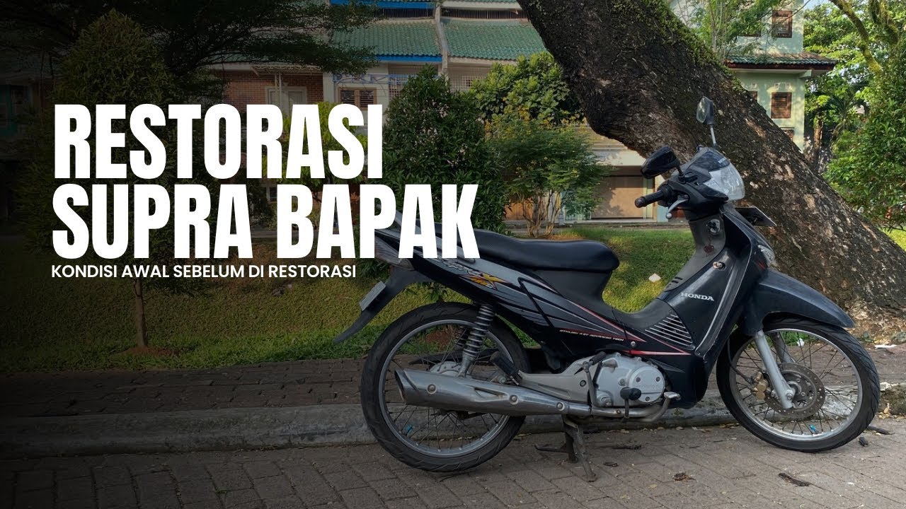 Kondisi Supra X 125 D 2006 sebelum di restorasi