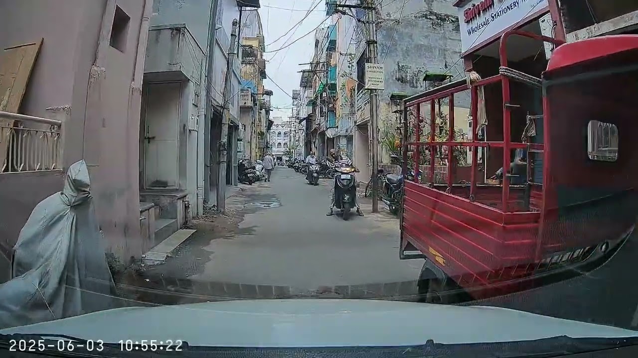 Mandvi area of Vadodara with 70mai A200 Dashcam on 20250503