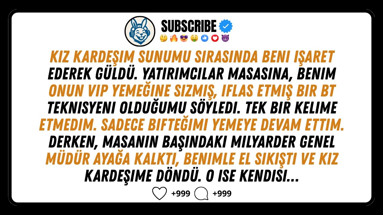 Kız kardeşim, yatırımcılarının önünde beni 