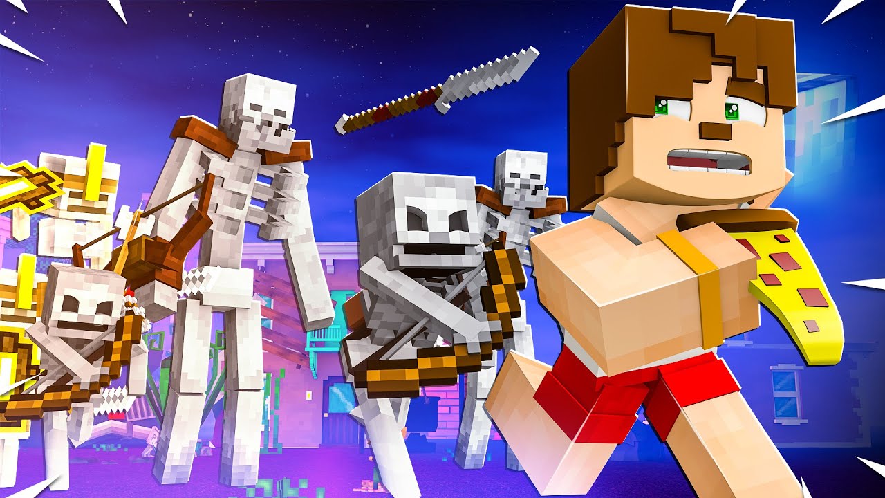 Minecraft, 100 GÜN BOYUNCA İSKELET OLARAK YAŞADIM