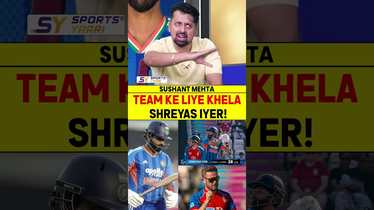 TEAM KE LIYE KHELA SHREYAS IYER! #shreyasiyer #indvseng #gautamgambhir #sanjusamson