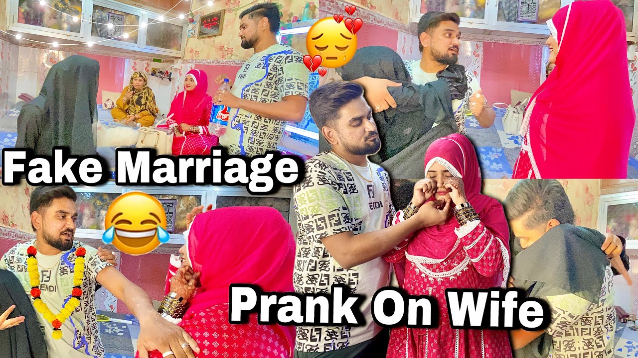 Fake Marriage Prank Kar dia Wife Ke Upar😂 Tagdi Ldayi Ho Gai🤩😁 @Maheen And Abubakr