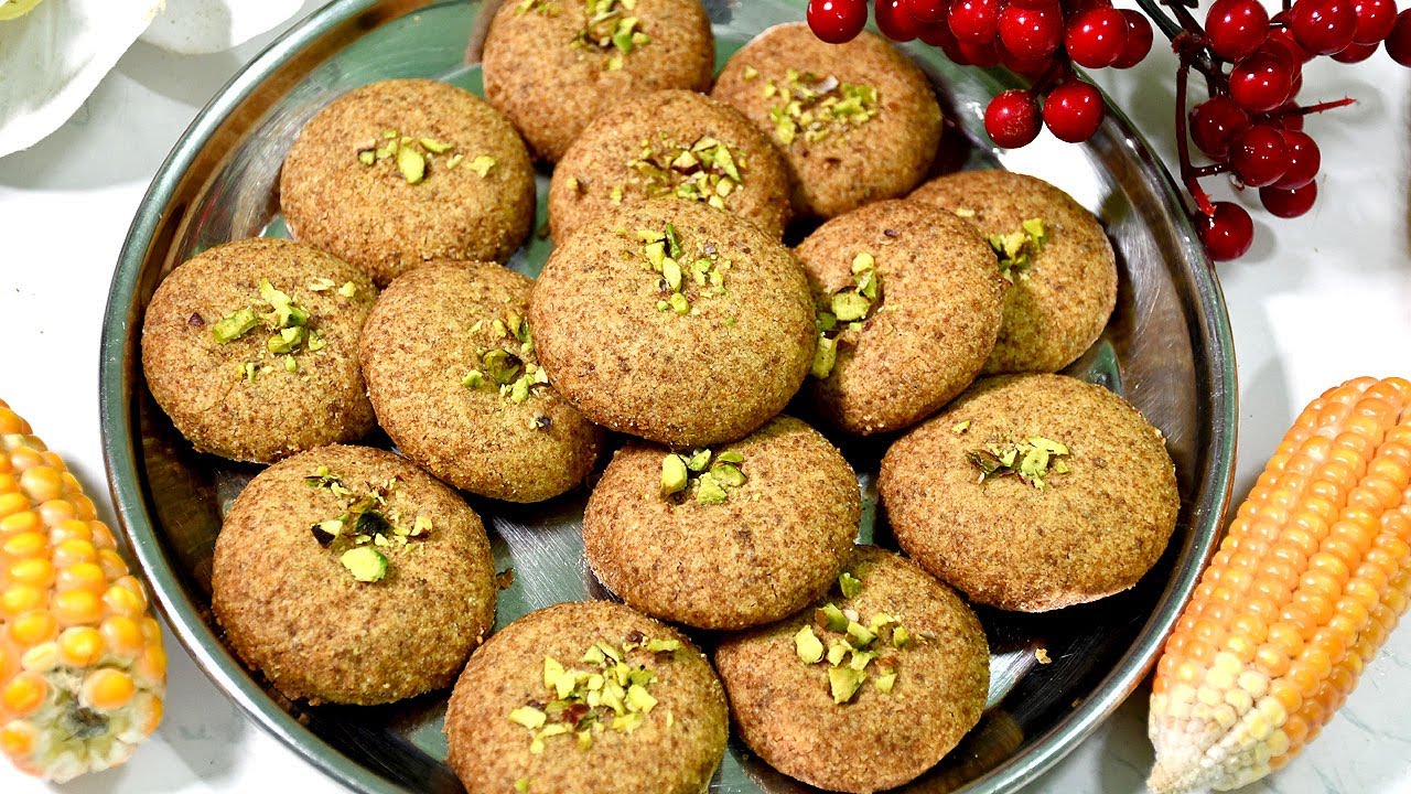 சர்க்கரை இல்லாமல் பேக்கரி ஸ்டைல் நான்கட்டாய் பிஸ்கட்-Bakery style Jaggery Nankhatai Biscuit-No Sugar