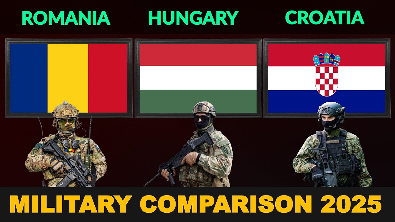 Romania vs Hungary vs Croatia Military Power Comparison 2025