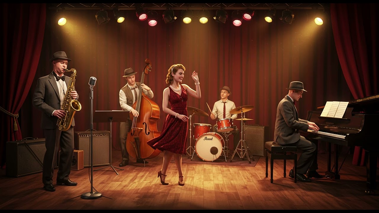 🎷 Swingtime Shuffle | Upbeat 1940s Style Jazz That Makes You Want to Dance! 🕺💃