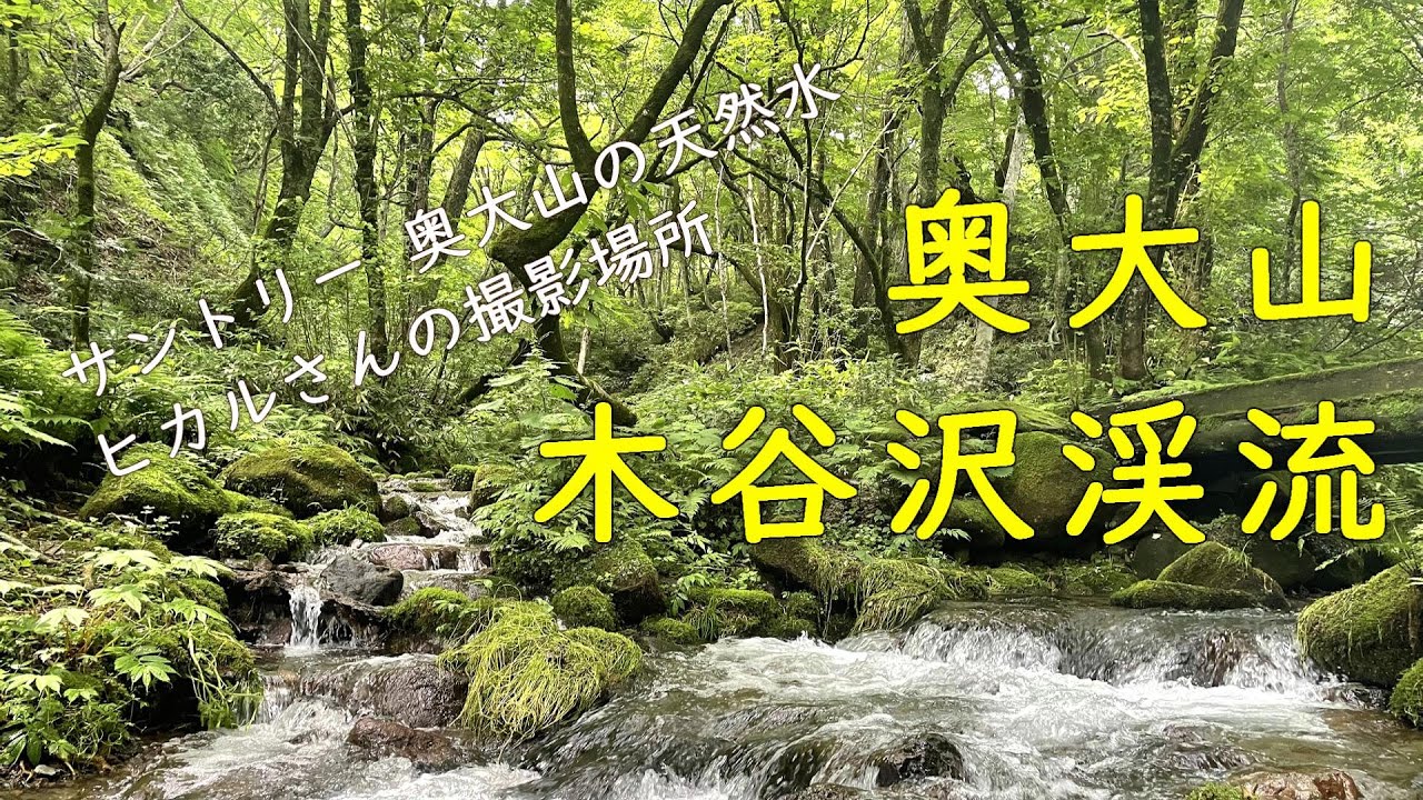 サントリーCM 奥大山の天然水 宇多田ヒカル撮影地 木谷沢渓流