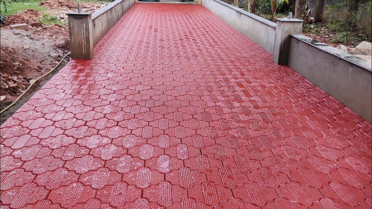 paver block paving/paver block installation in caspro modal/process in vmt construction