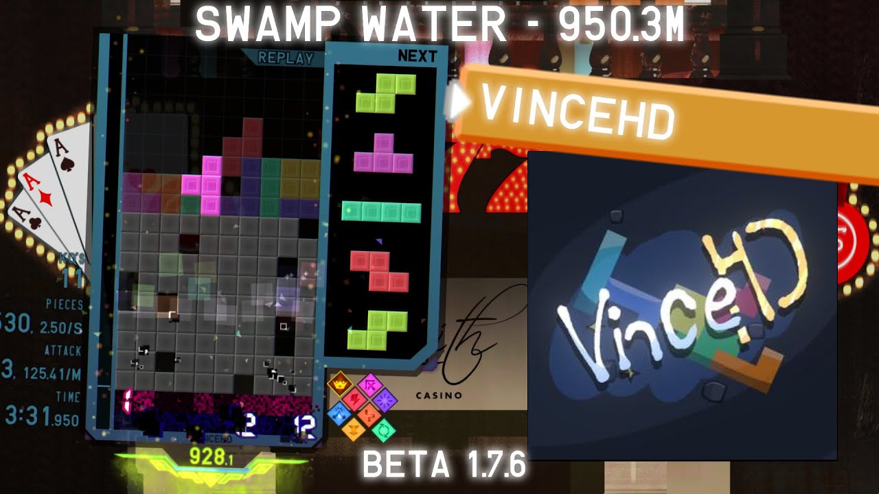 [QP] Swamp Water, 950.3m by VinceHD - TETR.IO High Level Replays