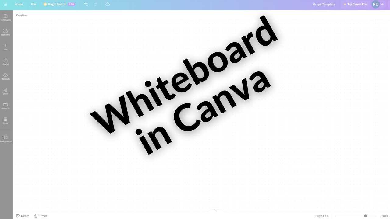 Whiteboard in Canva
