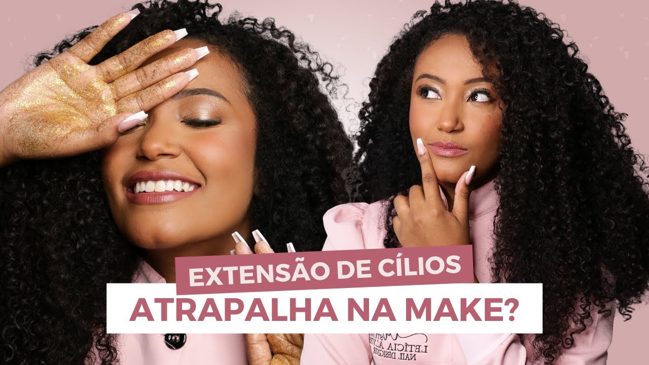 Maquiando CLIENTE com EXTENSÃO DE CÍLIOS: atrapalha na make?