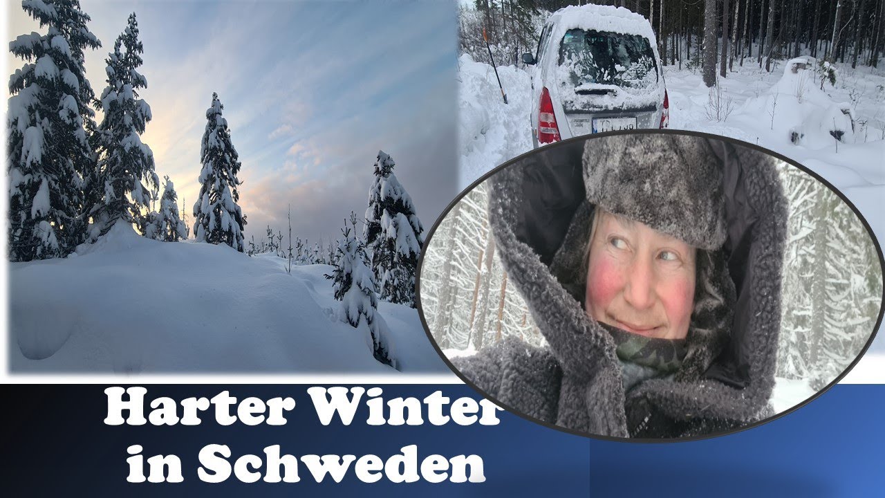 Mein anstrengendster Winter in Schweden. Kalt, glatt und meterhoher Schnee
