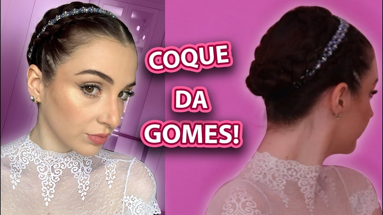 COQUE COROA DE TRANÇA EMBUTIDA - TUTORIAL | Lu Corti