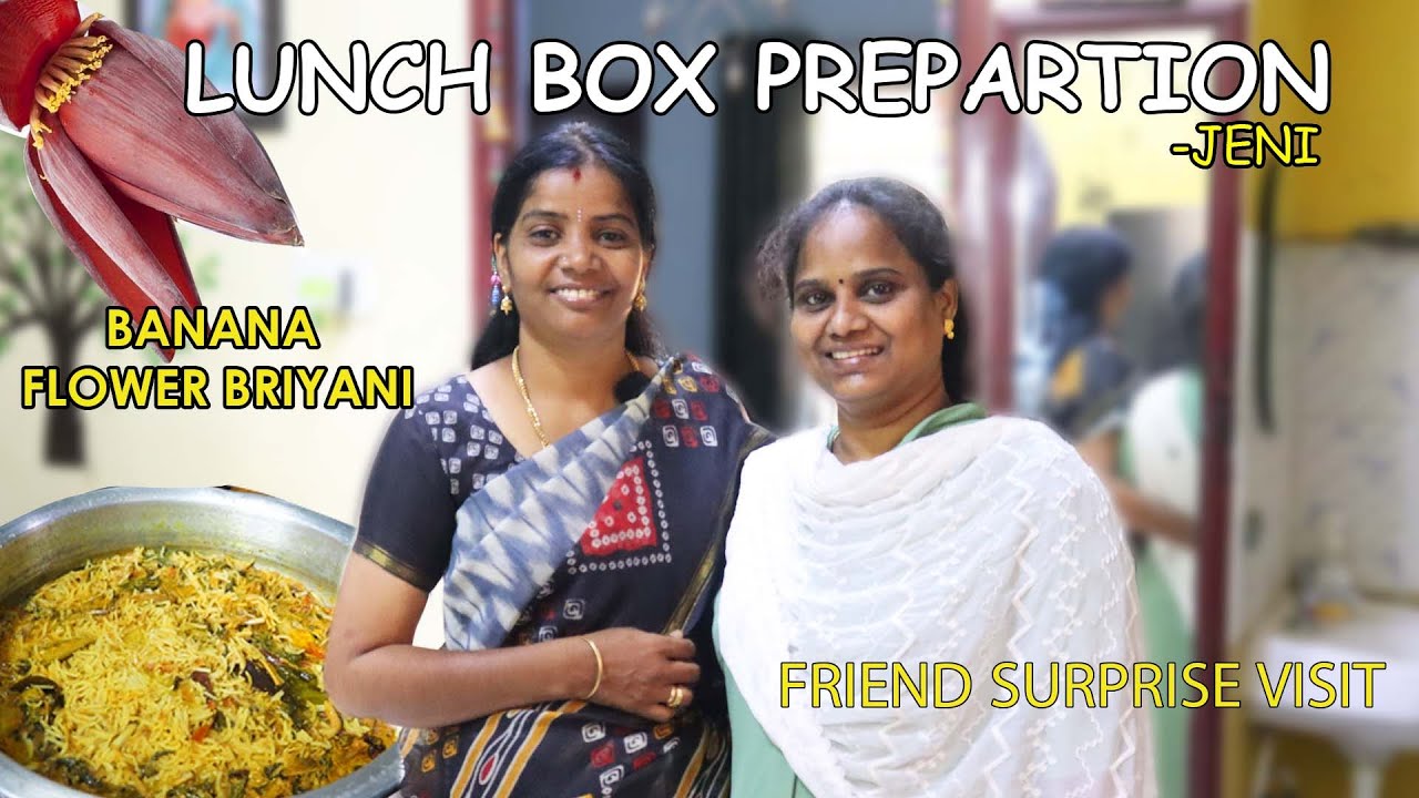 வாழைப்பூ பிரியாணி  | MY DEAR FRIEND SURPRISE VISIT / TODAY'S MORNING  VLOG  | 02 MAR 2023 | JENI