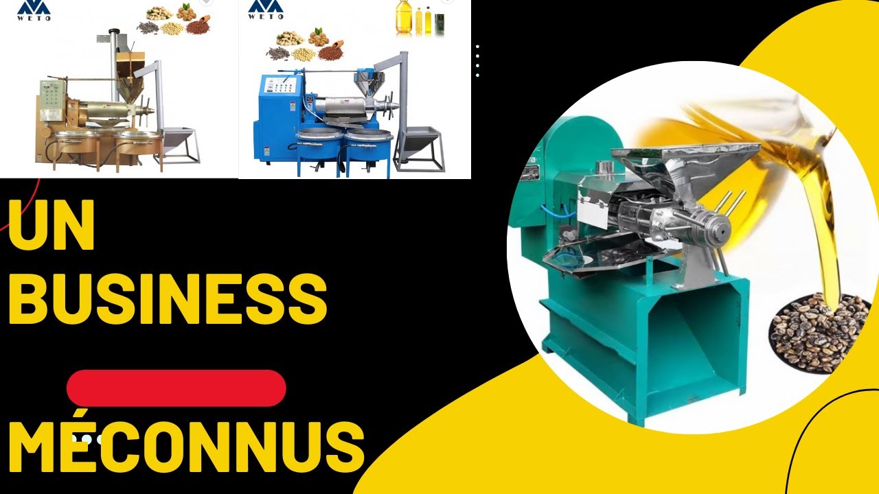 Investir Chez Nous: Un TOP Business  MÉCONNUS Mais TRÈS RENTABLE :TRANSFORMATION DE L' HUILE