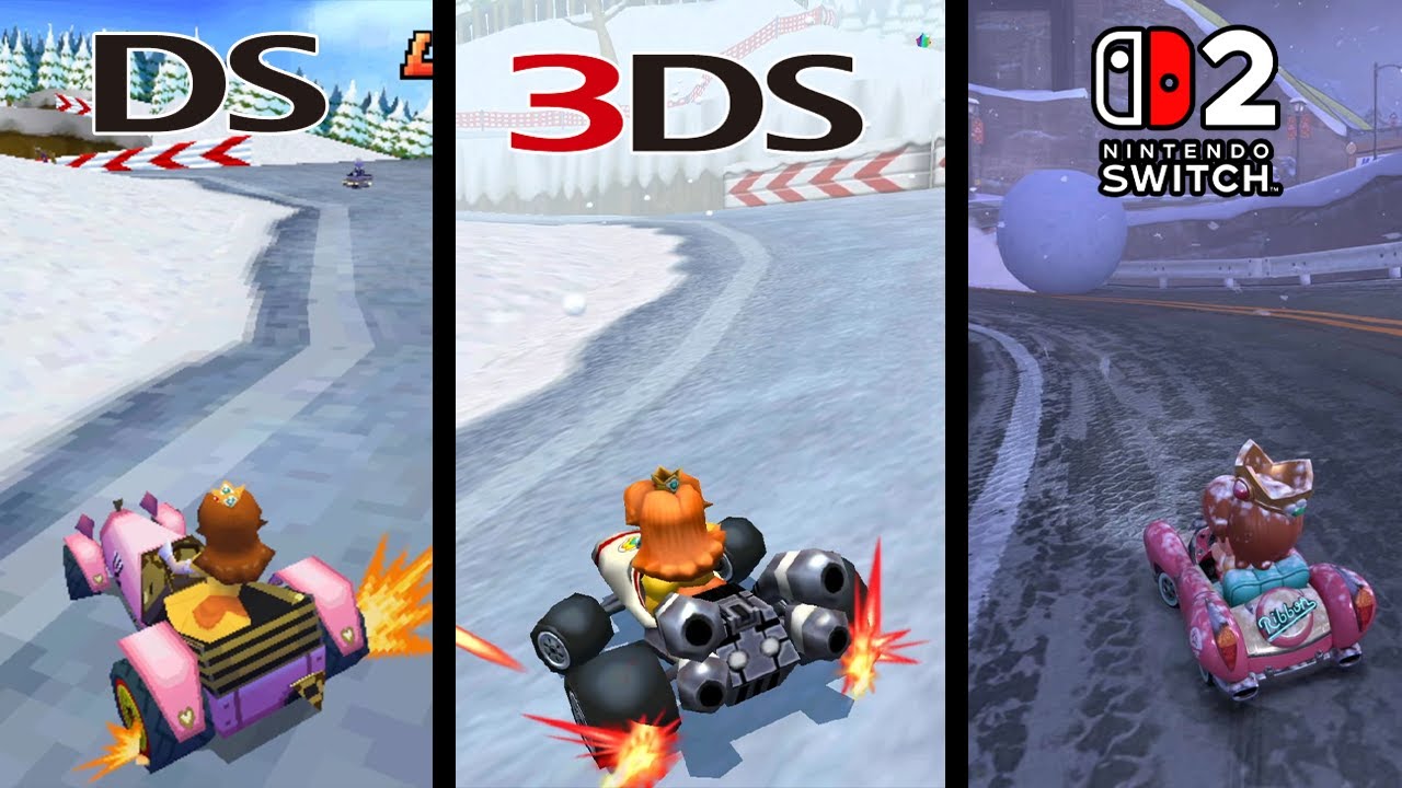DS DK Pass - Mario Kart DS vs Mario Kart 7 (3DS) vs Mario Kart World (Switch 2)