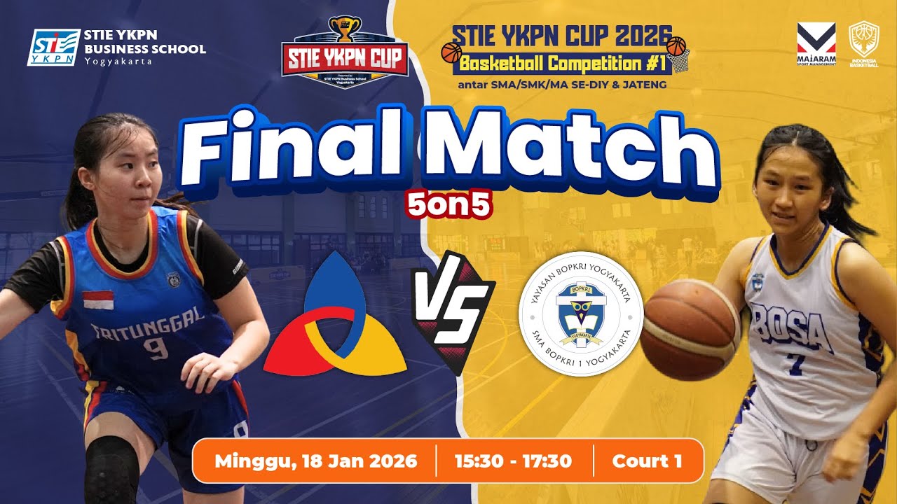 Basketball Competition #1-FINAL MATCH PI-SMA TRITUNGGAL SEMARANG VS SMA BOSA -  STIE YKPN CUP 2026