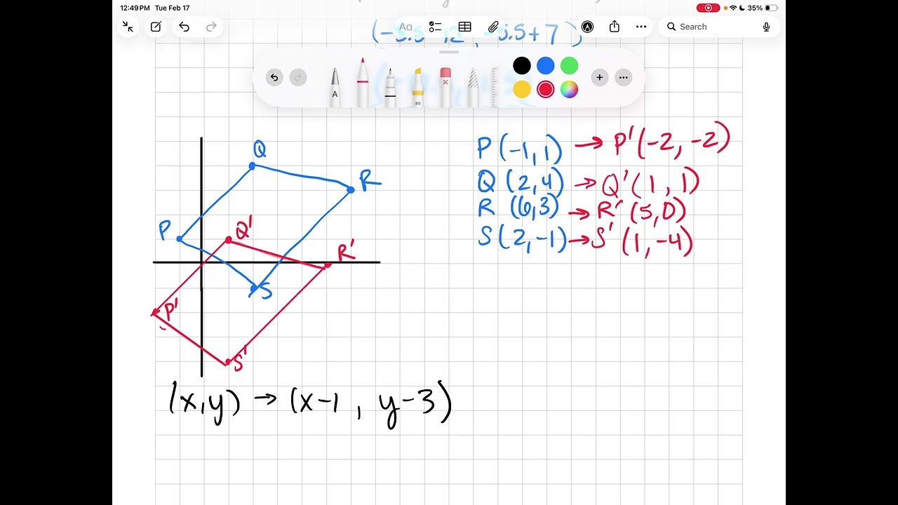 Geometry 7.4 Translations and Vectors