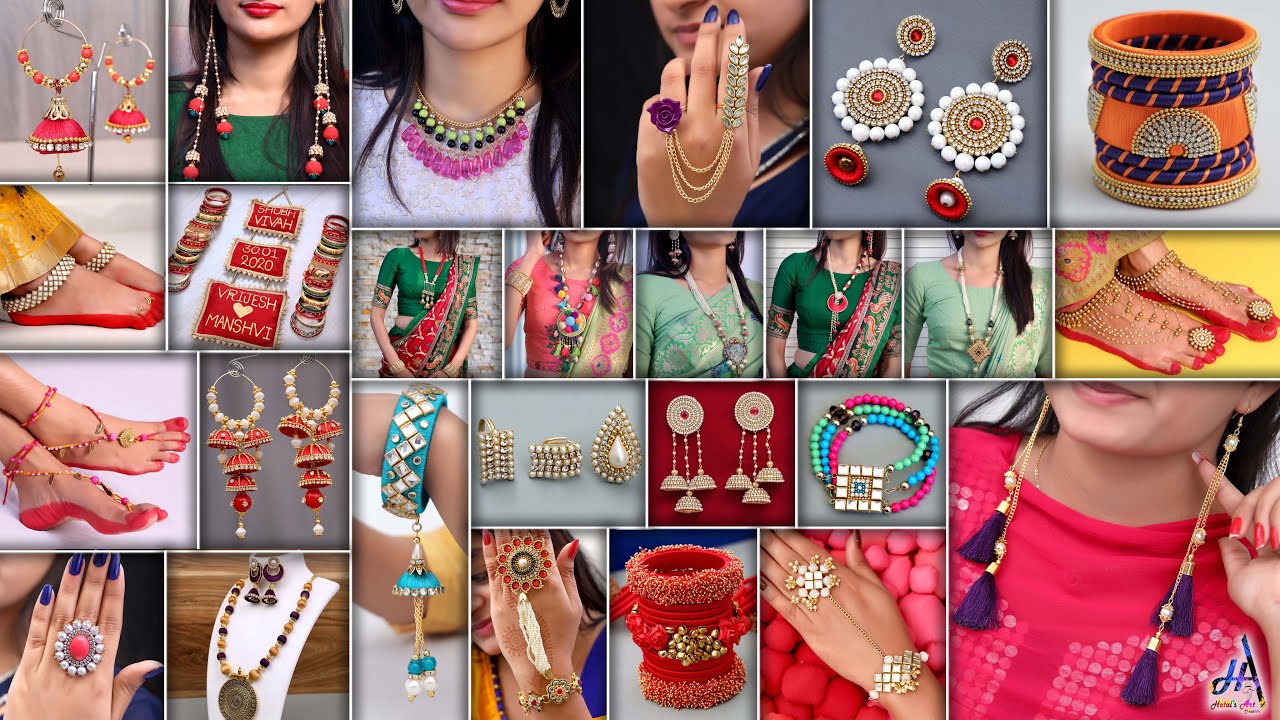 26 Fashion Jewelry Ideas! DIY All Designer Jewelry Making at Home For Croptops, Saree & GownDresses