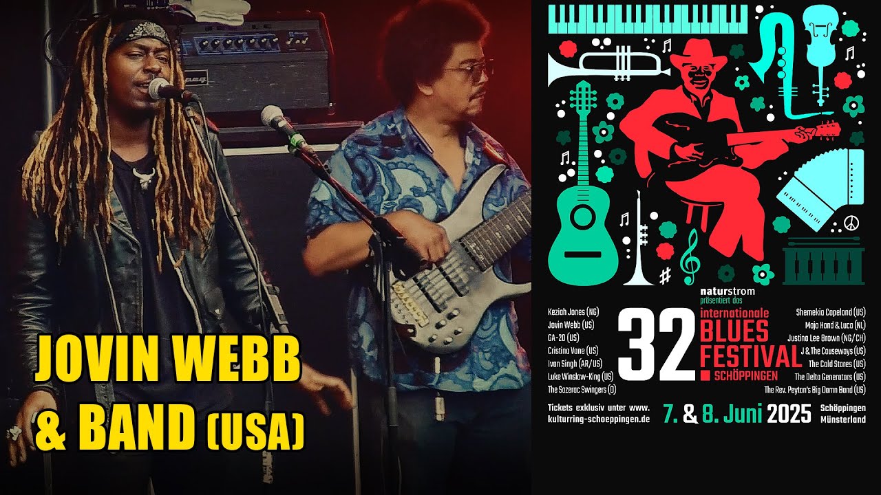 Jovin Webb & Band (USA). 32nd International Blues Festival Schöppingen, Germany. 2025