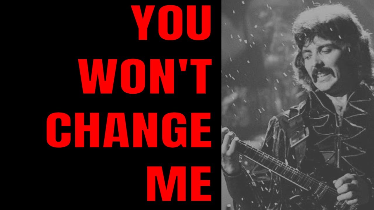 Heavy Black Sabbath Style Backing Track You Won't Change Me  (D Minor)