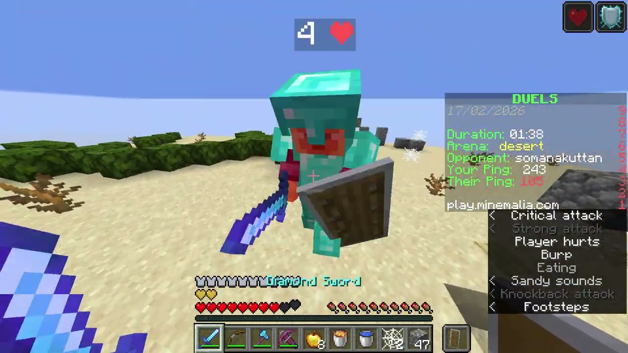 Minecraft  1 21 11 minemalia pvp practice