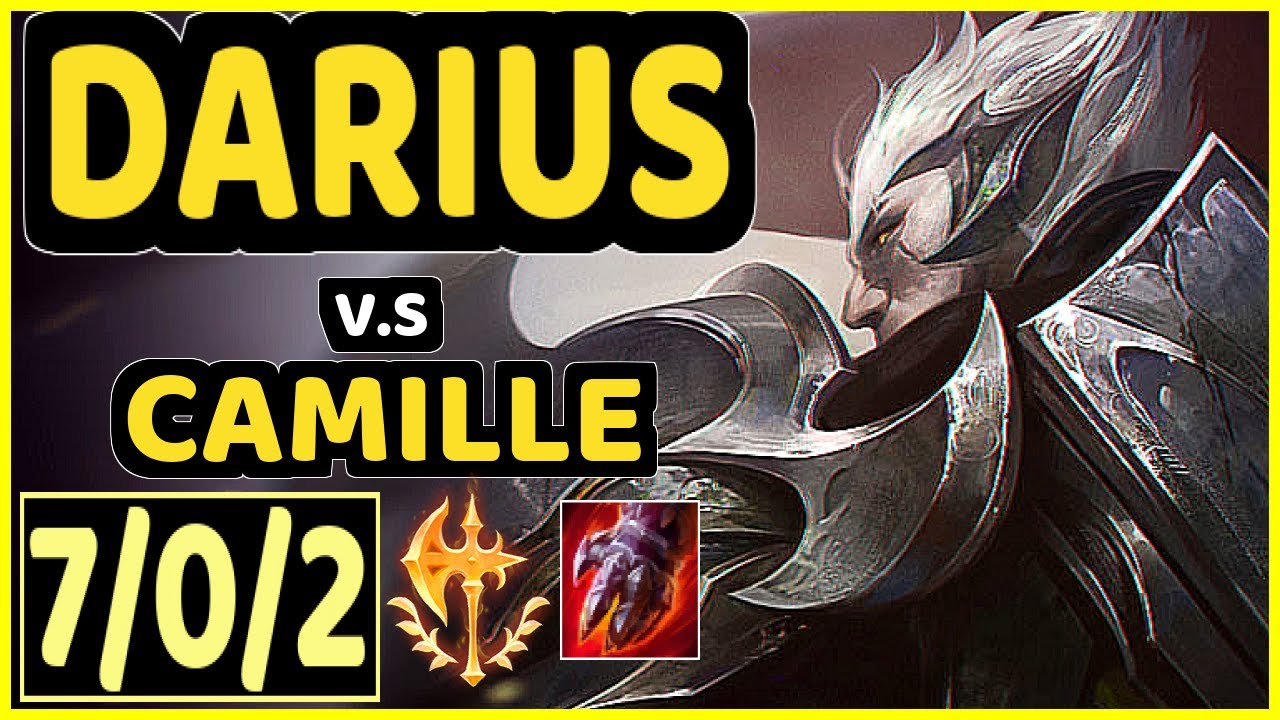 ELWIND (DARIUS) vs CAMILLE - 7/0/2 KDA TOP GAMEPLAY - EUW Ranked DIAMOND