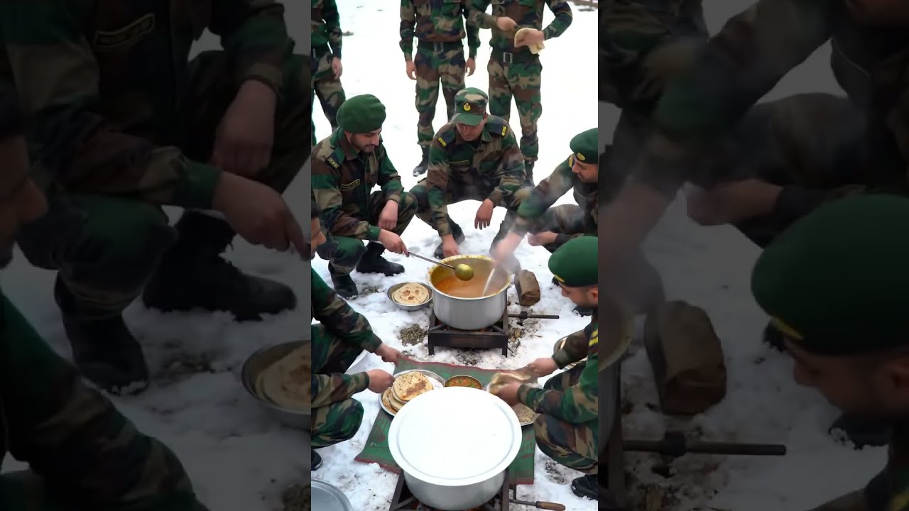 29 Indian Army Soldiers Cooking Together in Kashmir 🍲❄️ | Unity, Strength & Warmth in the Cold! 🇮🇳💪