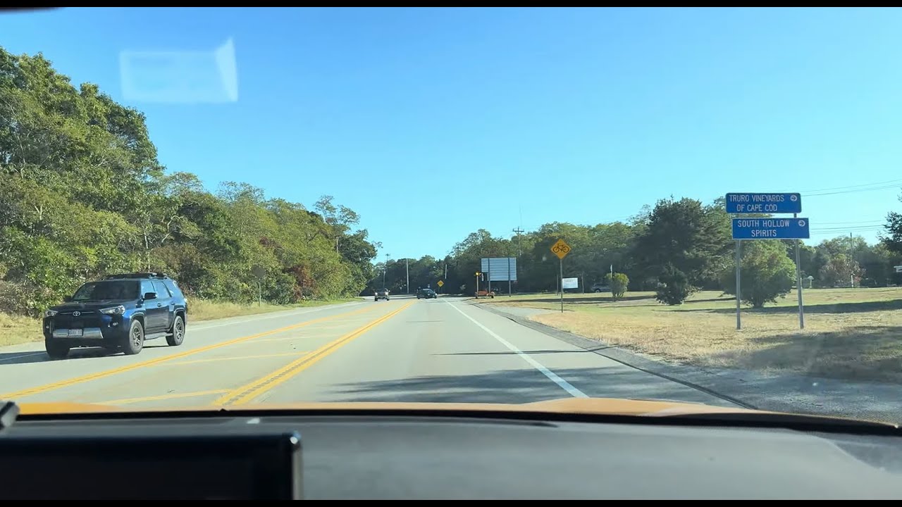 Driving to NYC New York City NY Sunnyside Queens from Provincetown MA on a road trip by car.