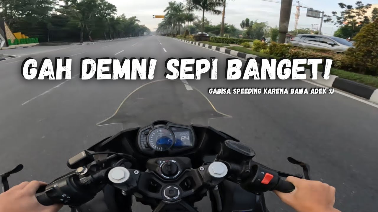 ANTAR ADIK KE SEKOLAH [part 2] - Ninja 250 FI