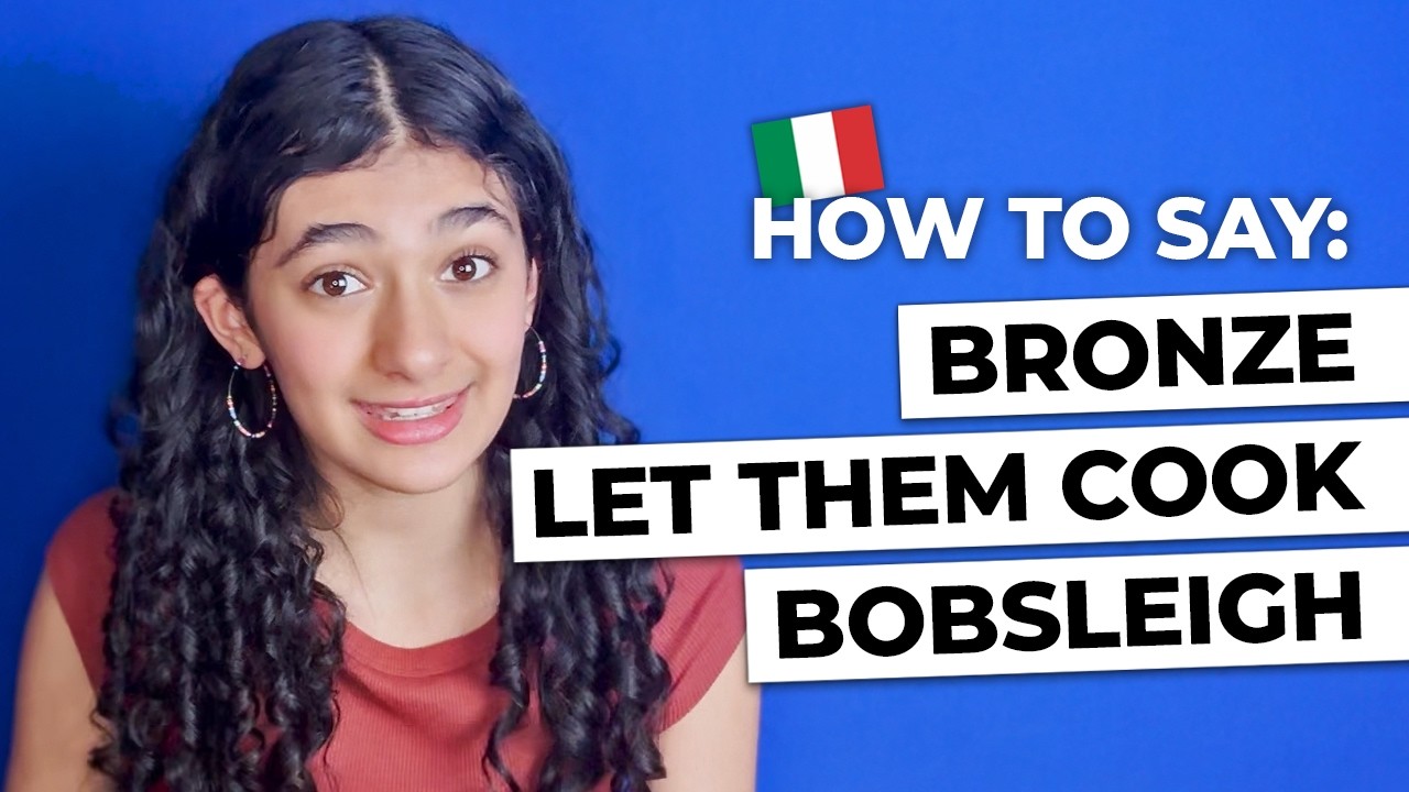 How to say bronze, let them cook and bobsleigh in Italian 🇮🇹