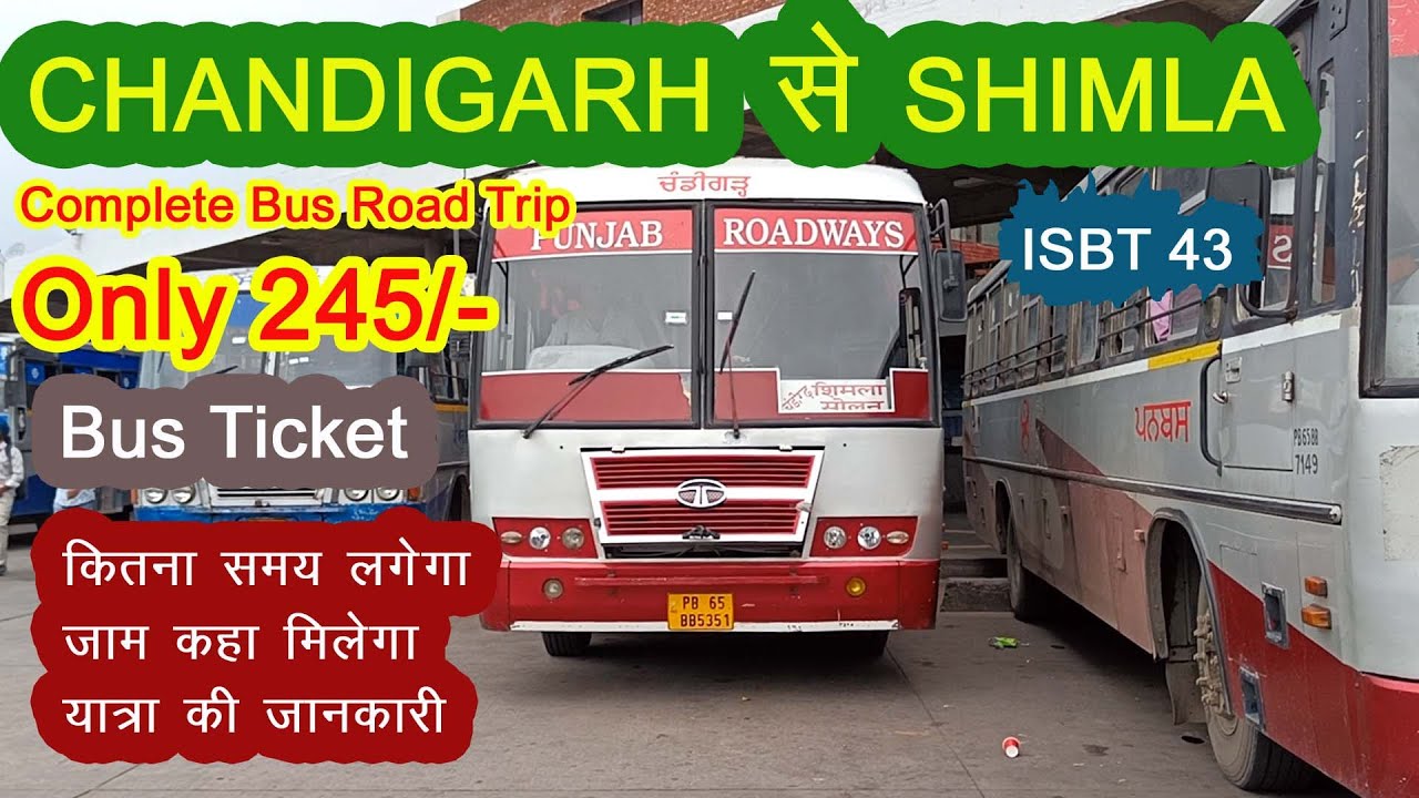 Chandigarh to Shimla by Bus I Shimla Road Condition I Shimla by Bus I Shimla ISBT I Chandigarh 43
