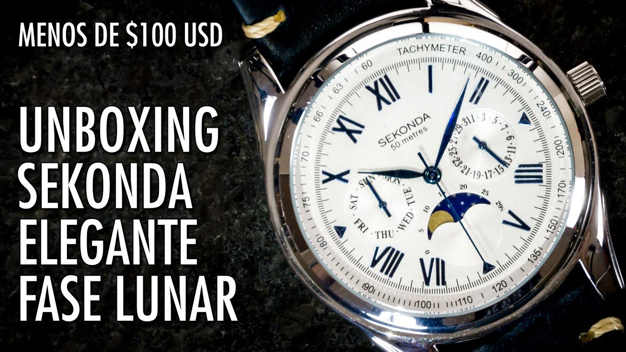 Unboxing Sekonda Fase Lunar 3504.27 Reloj Clásico Elegante en Español